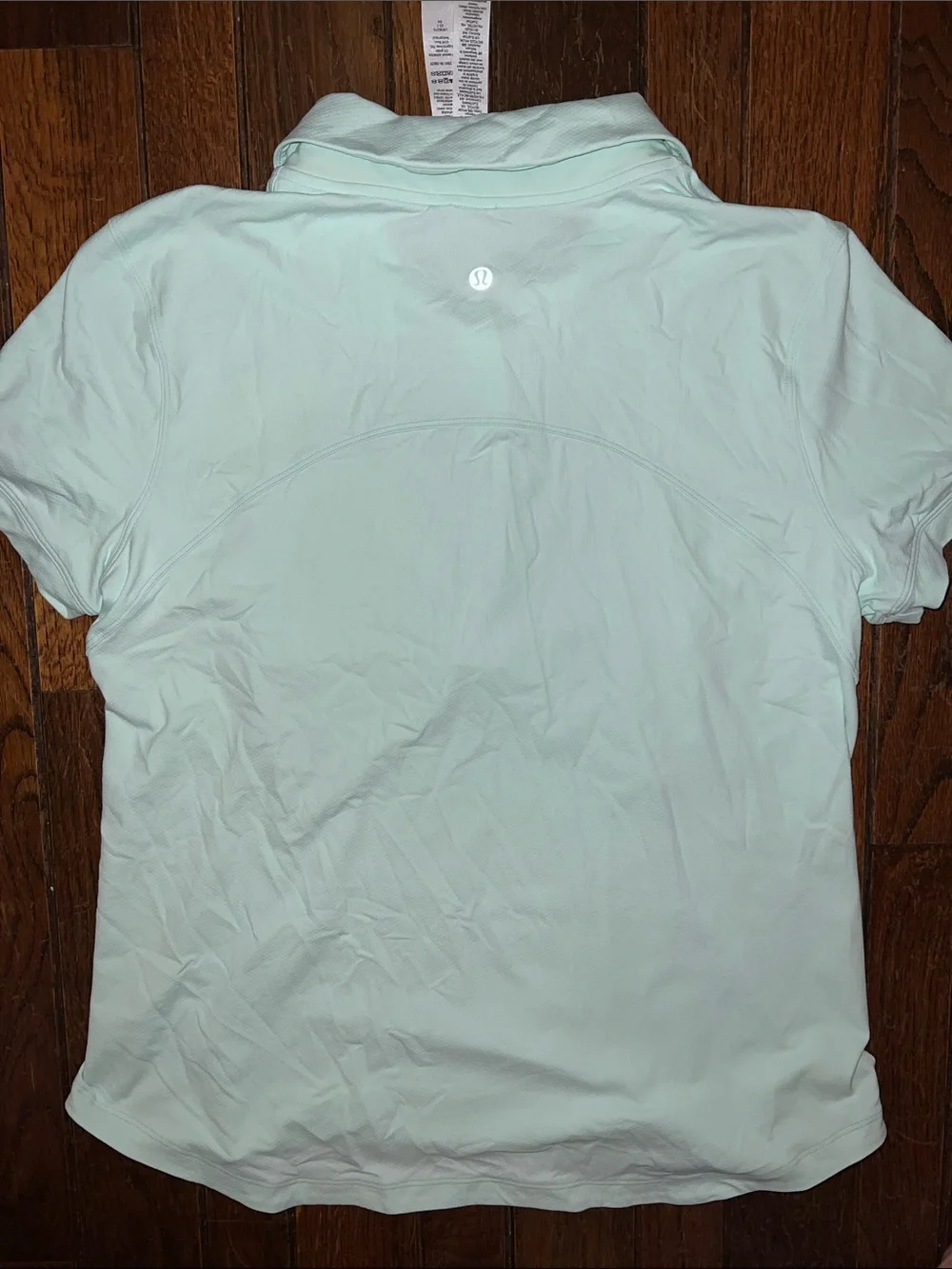 Lululemon Mint Moment Quick-Dry Short-Sleeve Polo Shirt Size 12 NWOT - Picture 4 of 4
